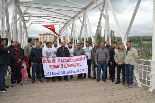 Ardahan'da 'Kura Ardahan'ındır' Eylemi