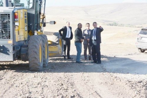 Dolu, Yol Çalışmalarını İnceledi