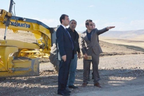Dolu, Yol Çalışmalarını İnceledi