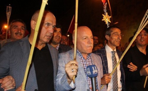 Erzurum’da “Bayrak Yürüyüşü” Düzenlendi