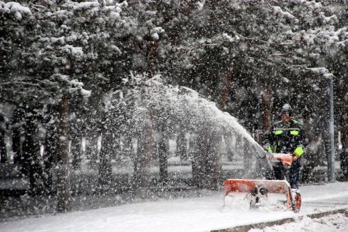 Erzurum’da Karla Mücadele Başladı