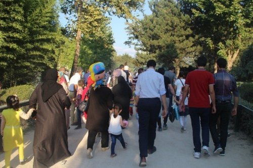 Hayvanat Bahçesine Ziyaretçi Akını