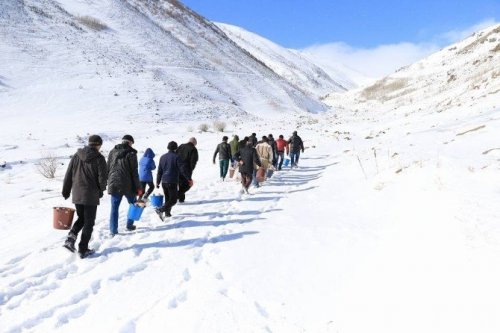 Hayvanlar İçin Yem Bırakıldı