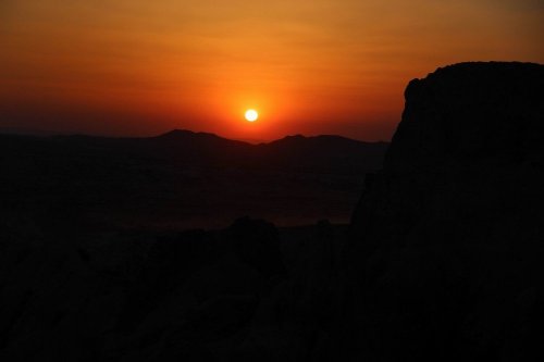 Kapadokya'da Muhteşem Gün Batımı