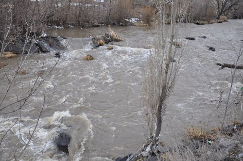 Kars Çayı Taşmaya Başladı