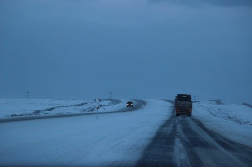 Kars-Digor Yolu'nda Mart Karı