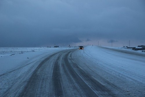 Kars-Digor Yolu'nda Mart Karı