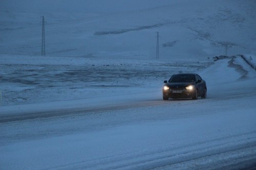 Kars-Digor Yolu'nda Mart Karı