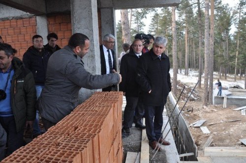 Kars Valisi Rahmi Doğan, Sarıkamış’ta İncelemelerde Bulundu