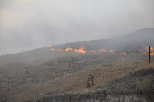 Kars’ta Askeri Bölgedeki Yangın