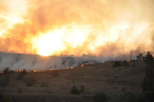 Kars’ta Askeri Bölgedeki Yangın