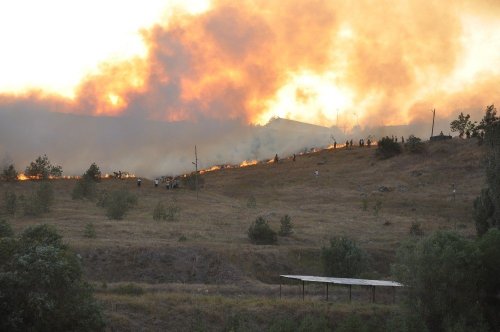Kars’ta Askeri Bölgedeki Yangın