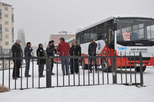 Kars’ta Dolmuşçuların Kapalı Yol Eylemi