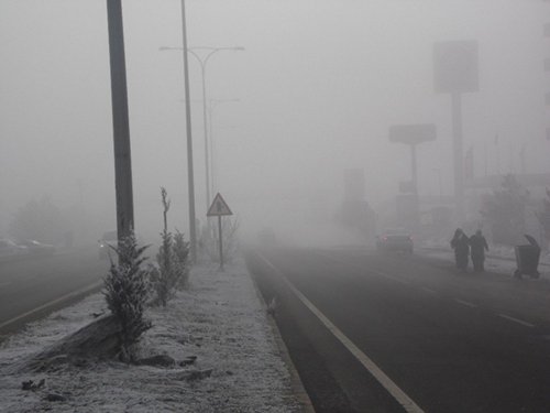 Kars’ta Hava Ulaşımına Sis Engeli