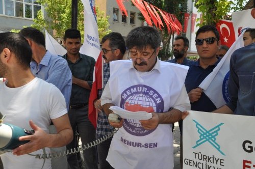 Kars'ta İsrail Protesto Edildi