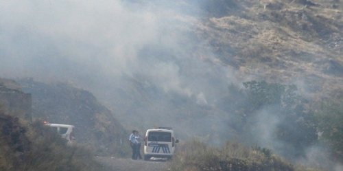 Kars’ta Kimliği Belirsiz Kişiler Dağda Yangın Çıkarttı