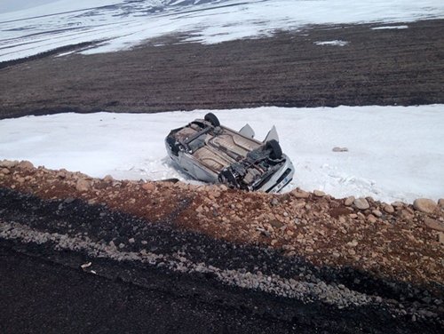 Kars’ta Trafik Kazası: 1 Yaralı