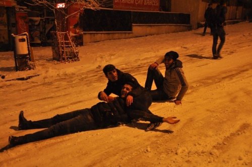 Kars’ta Yoğun Kar Yağışı