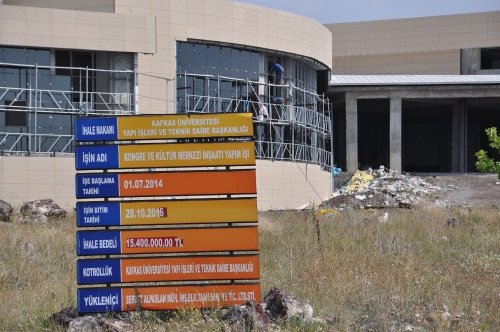 KAÜ, Kars'a Kongre ve Kültür Merkezi Kazandırıyor