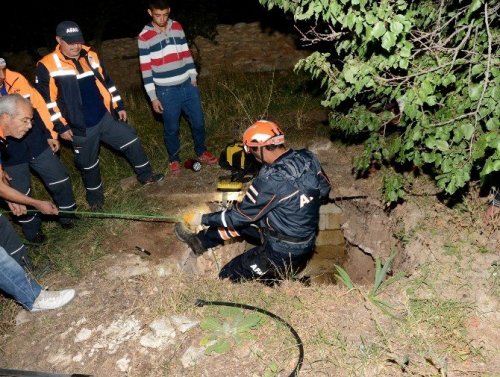 Kuyuya Düşen Köpek Afad Ekiplerince Kurtarıldı