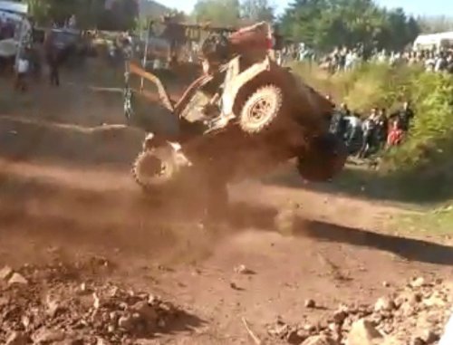 Off-Road’da Yürekleri Ağza Getiren Kaza