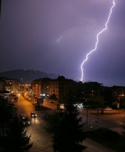 Ordu’da Şimşekli Gece