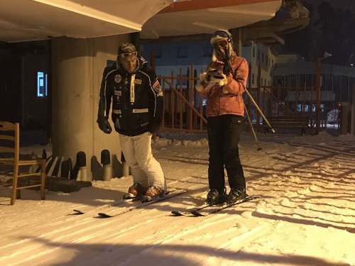 Sarıkmış Kayak Merkezi’nde Gece Kayağı Yapıldı