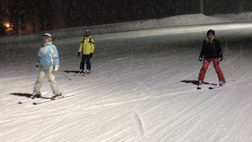 Sarıkmış Kayak Merkezi’nde Gece Kayağı Yapıldı