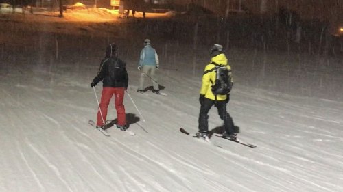 Sarıkmış Kayak Merkezi’nde Gece Kayağı Yapıldı