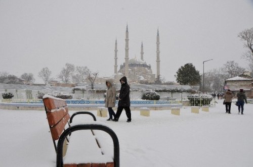 Selimiye Camii’nden Kar Fotoğrafları