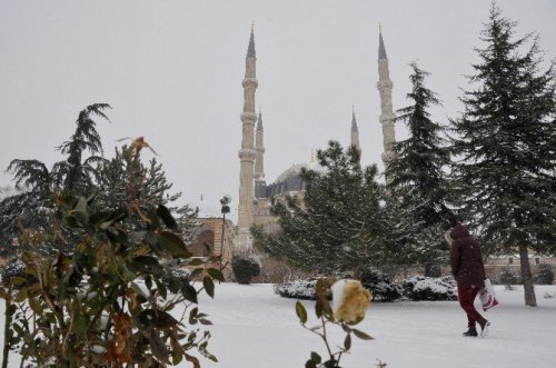 Selimiye Camii’nden Kar Fotoğrafları