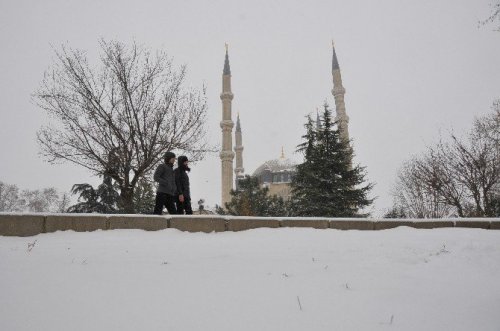 Selimiye Camii’nden Kar Fotoğrafları