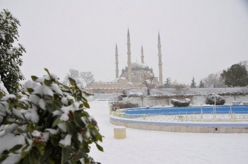 Selimiye Camii’nden Kar Fotoğrafları