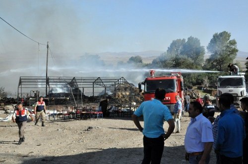 'Taziye Çadırı'nda Yangın